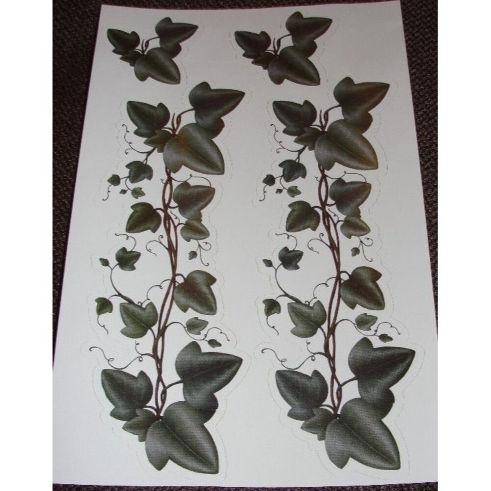 10 sheets Wall Art Stickers Decorating Ivy Flower